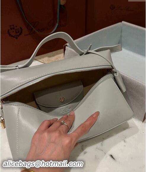 Best Price Loro Piana Extra Bag in Smooth Leather 1010 Light Grey 2023