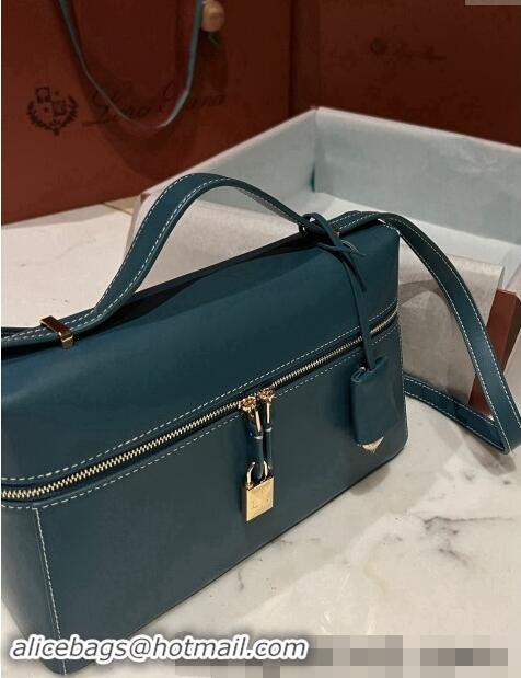 Super Quality Loro Piana Extra Bag in Smooth Leather 1010 Teal Green 2023