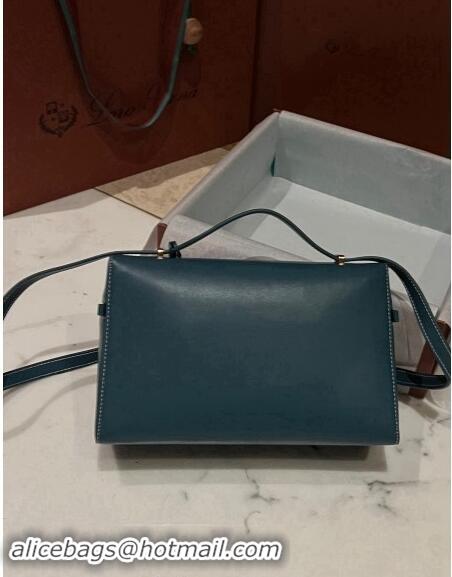 Super Quality Loro Piana Extra Bag in Smooth Leather 1010 Teal Green 2023