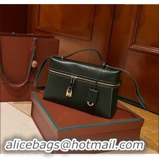 Top Design Loro Piana Extra Bag in Smooth Leather 1010 Deep Green 2023