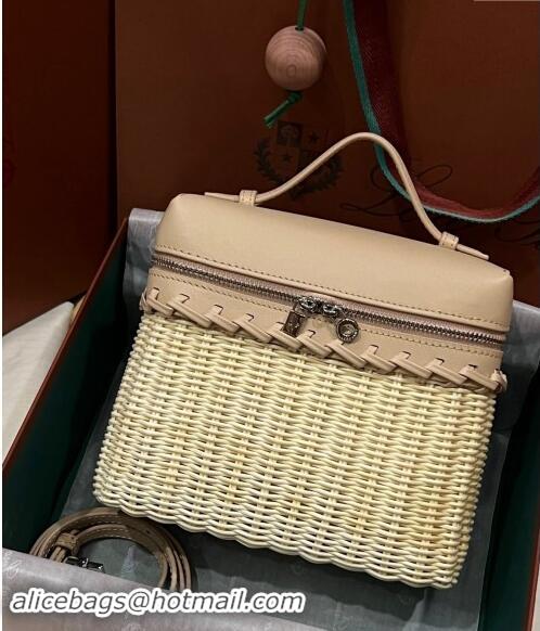 Promotional Loro Piana Extra Pocket Pouch L19 in Wicker and Leather 2037 Nude 2023