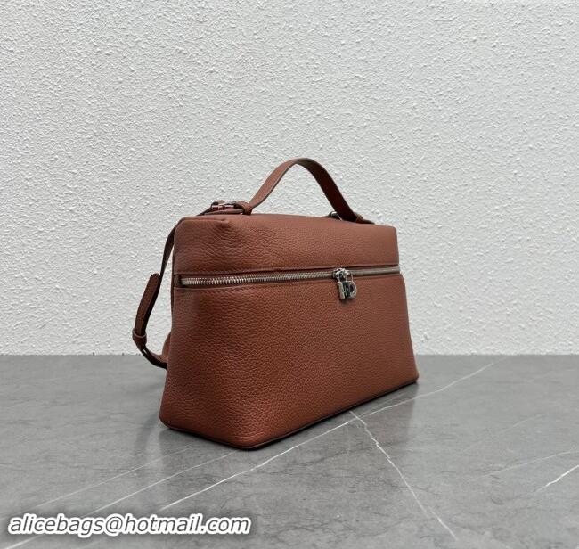 Affordable Price Loro Piana Extra Pocket Pouch L27 in Calfskin 1527 Burnt Brown 2023