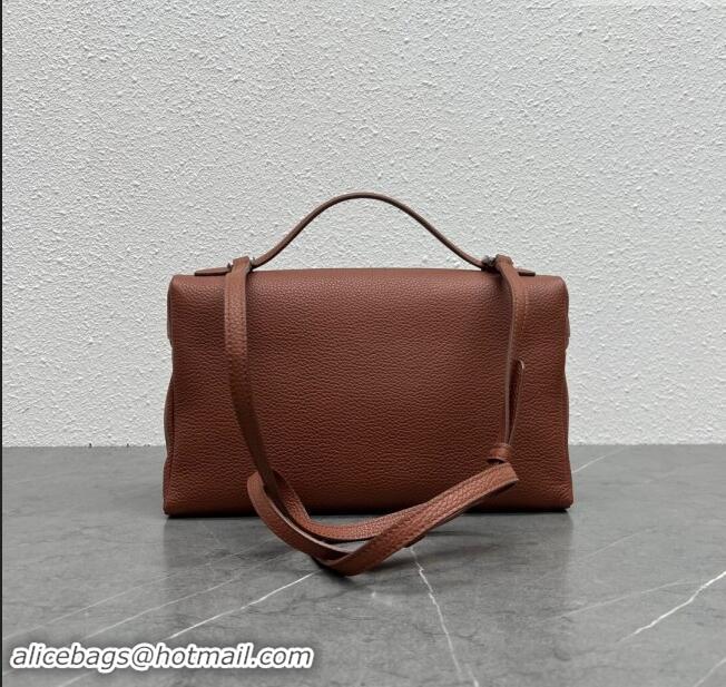 Affordable Price Loro Piana Extra Pocket Pouch L27 in Calfskin 1527 Burnt Brown 2023