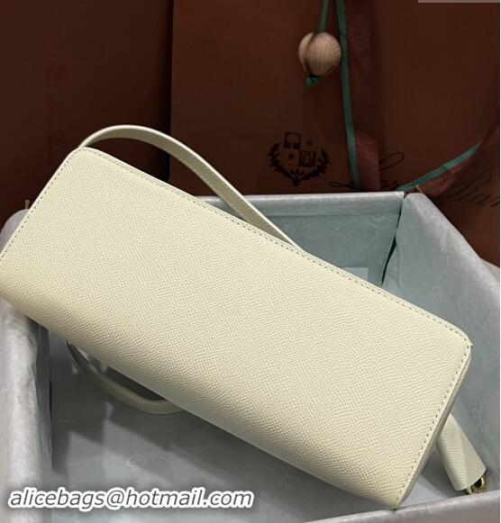 Reasonable Price Loro Piana Extra Bag L27 in Palm-Grained Leather 6003 White 2023