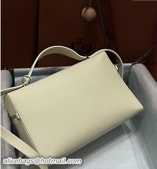 Reasonable Price Loro Piana Extra Bag L27 in Palm-Grained Leather 6003 White 2023