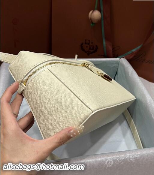 Reasonable Price Loro Piana Extra Bag L27 in Palm-Grained Leather 6003 White 2023