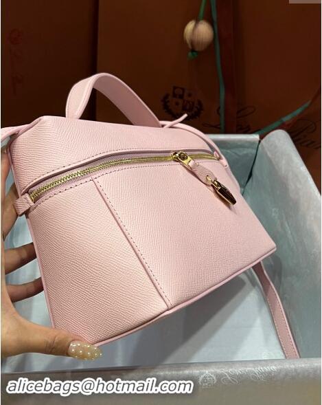 Super Quality Loro Piana Extra Bag L27 in Palm-Grained Leather 6003 Light Pink 2023