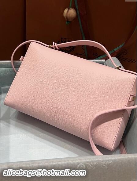 Super Quality Loro Piana Extra Bag L27 in Palm-Grained Leather 6003 Light Pink 2023