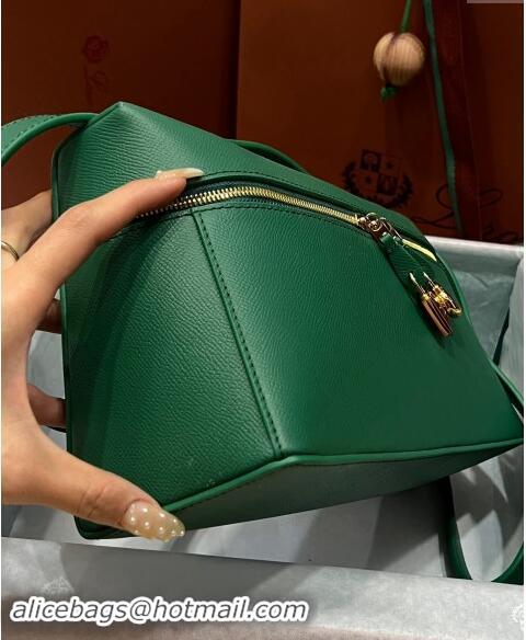 Top Grade Loro Piana Extra Bag L27 in Palm-Grained Leather 6003 Bright Green 2023