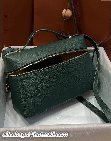 Best Product Loro Piana Extra Bag L27 in Palm-Grained Leather 6003 Dark Green 2023