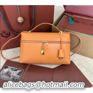 Reasonable Price Loro Piana Extra Pocket Pouch L27 in Smooth Calfskin 7130 Cinnamon Orange 2024