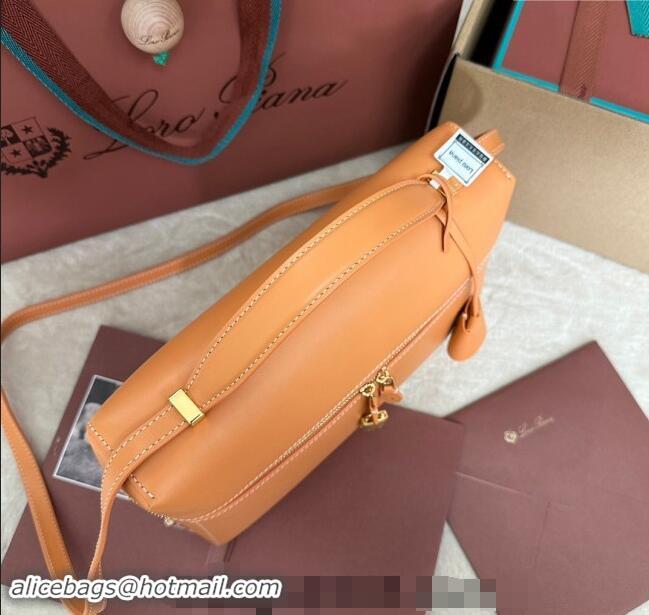 Reasonable Price Loro Piana Extra Pocket Pouch L27 in Smooth Calfskin 7130 Cinnamon Orange 2024