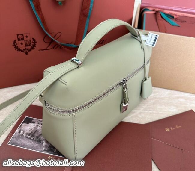 Buy Inexpensive Loro Piana Extra Pocket Pouch L27 in Smooth Calfskin 7130 Light Mustard Green 2024