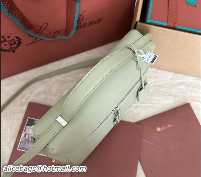 Buy Inexpensive Loro Piana Extra Pocket Pouch L27 in Smooth Calfskin 7130 Light Mustard Green 2024