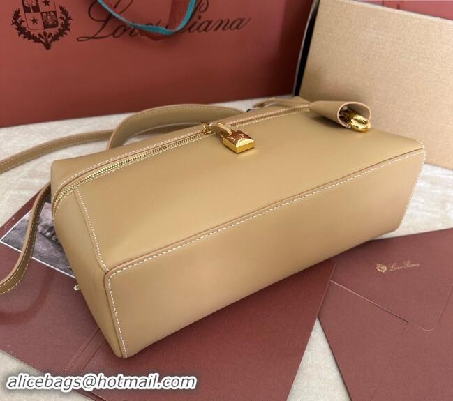 Luxurious Loro Piana Extra Pocket Pouch L27 in Smooth Calfskin 7130 Apricot 2024