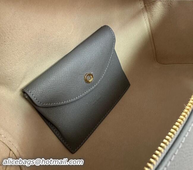 Top Quality Loro Piana Extra Pocket Pouch L27 in Palm-Grained Calfskin 7130 Pearly Grey 2024