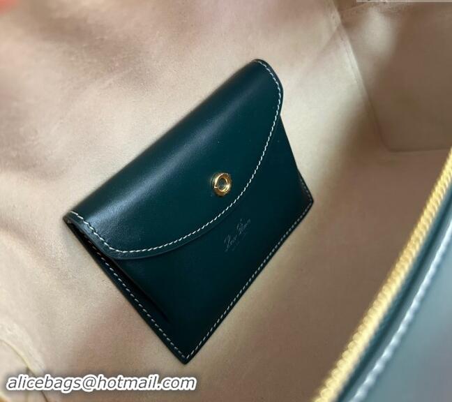 Low Cost Loro Piana Extra Pocket Pouch L27 in Smooth Calfskin 7130 Dark Green 2024