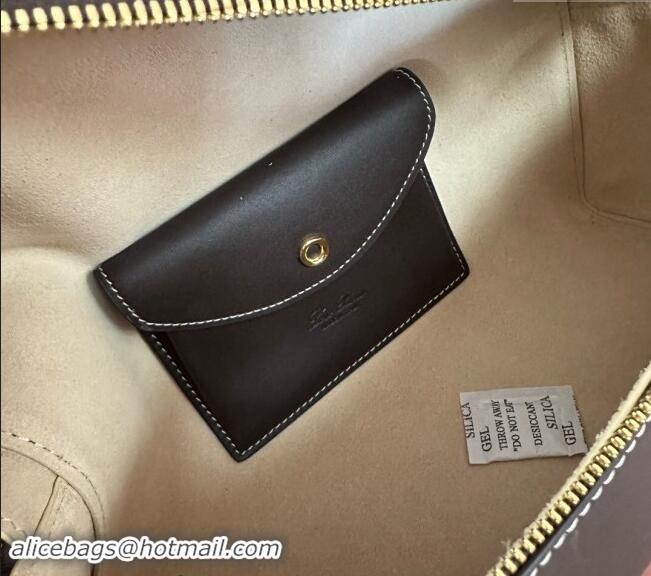 Grade Quality Loro Piana Extra Pocket Pouch L27 in Smooth Calfskin 7130 Coffee Brown 2024