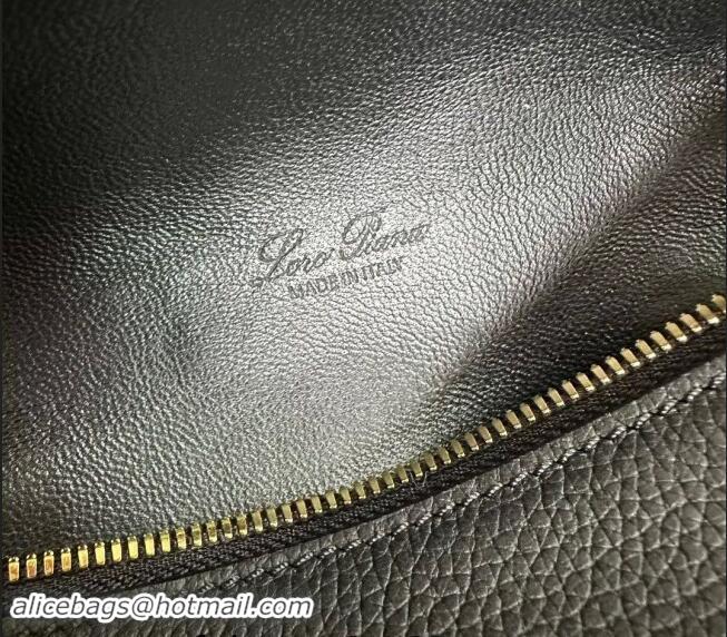 Well Crafted Loro Piana LP Extra Pocket Pouch L19 in Grained Calfskin 0802 Black/Gold 2024