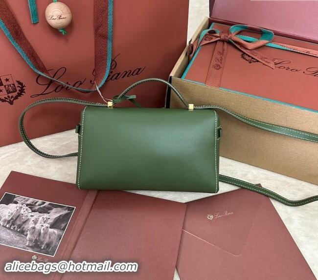 Promotional Loro Piana LP Extra Pocket Pouch L19 in Smooth Calfskin 0802 Moss Green 2024