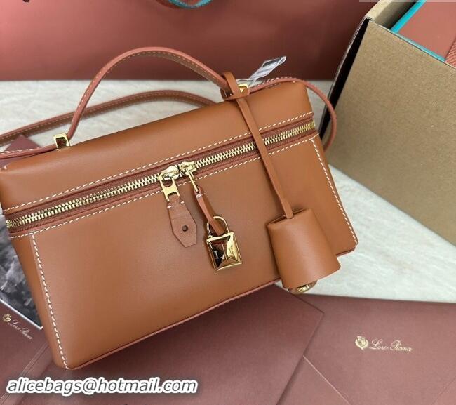 Trendy Design Loro Piana LP Extra Pocket Pouch L19 in Smooth Calfskin 0802 Tan Brown 2024