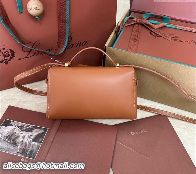 Trendy Design Loro Piana LP Extra Pocket Pouch L19 in Smooth Calfskin 0802 Tan Brown 2024