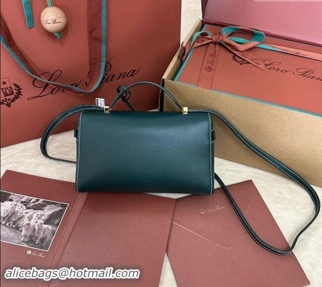 Best Price Loro Piana LP Extra Pocket Pouch L19 in Smooth Calfskin 0802 Dark Green 2024