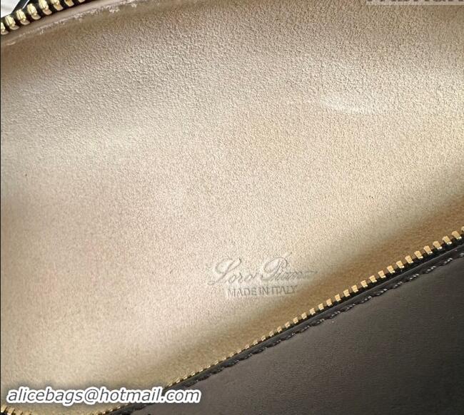 Grade Quality Loro Piana LP Extra Pocket Pouch L19 in Smooth Calfskin 0802 Black/Gold 2024