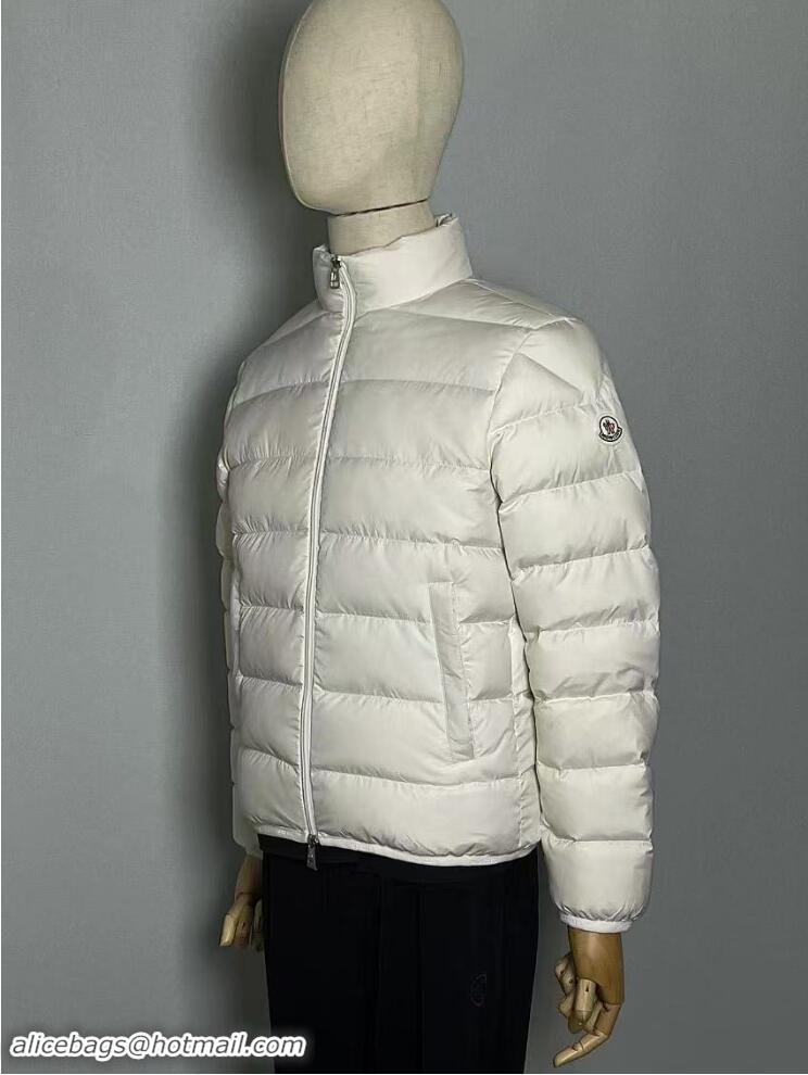 Top Grade Moncler Baudinet Short Down Jacket M8794 White 2014