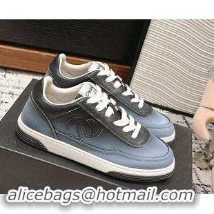 Luxurious Chanel Printed Calfskin Sneakers Grey 120110