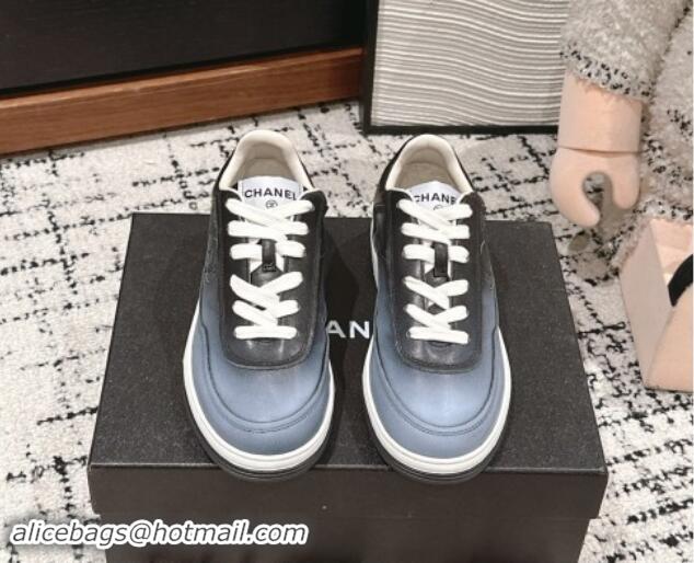 Luxurious Chanel Printed Calfskin Sneakers Grey 120110