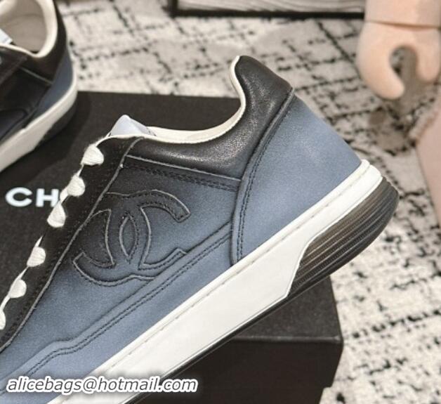 Luxurious Chanel Printed Calfskin Sneakers Grey 120110