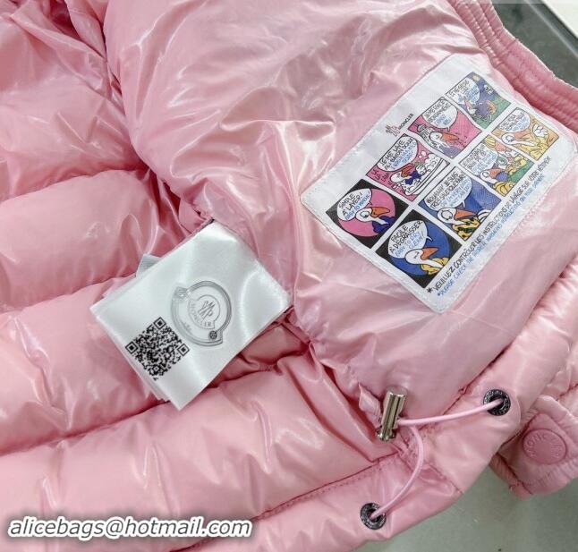 New Fashion Moncler Hooded Down Jacket for Kids M2404 Pink 2024