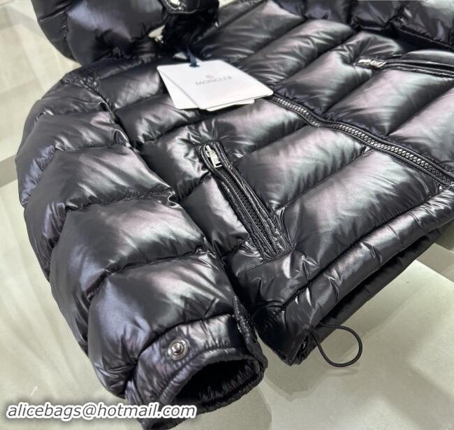 Super Quality Moncler Hooded Down Jacket for Kids M2404 Black 2024