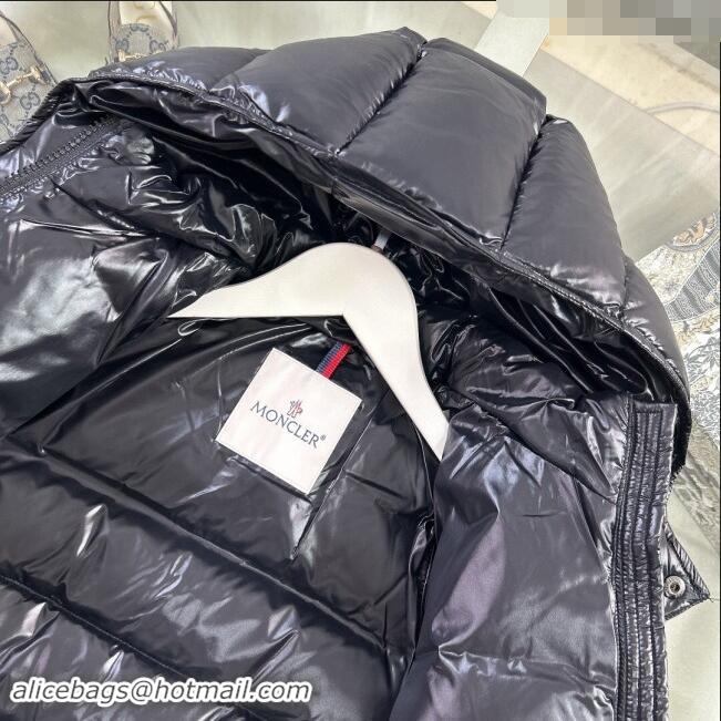 Super Quality Moncler Hooded Down Jacket for Kids M2404 Black 2024