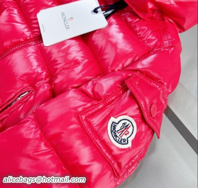 ​Well Crafted Moncler Hooded Down Jacket for Kids M2404 Red 2024