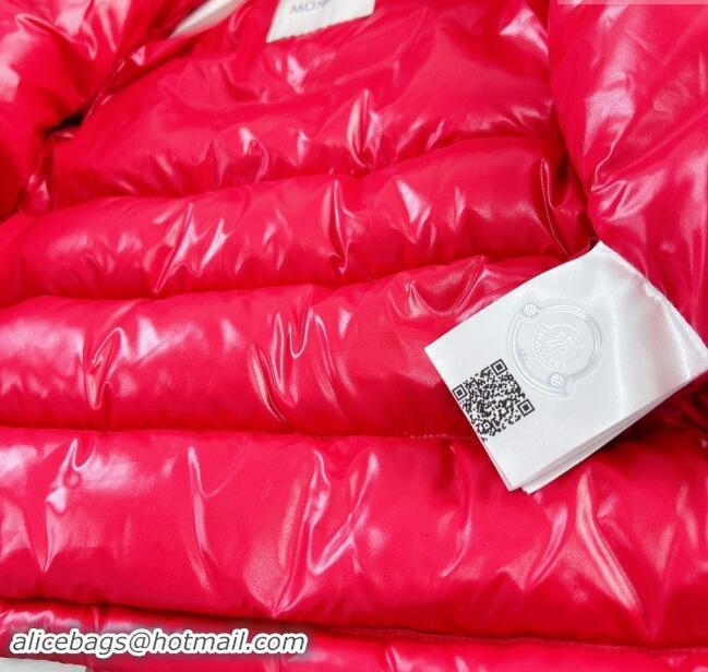 ​Well Crafted Moncler Hooded Down Jacket for Kids M2404 Red 2024