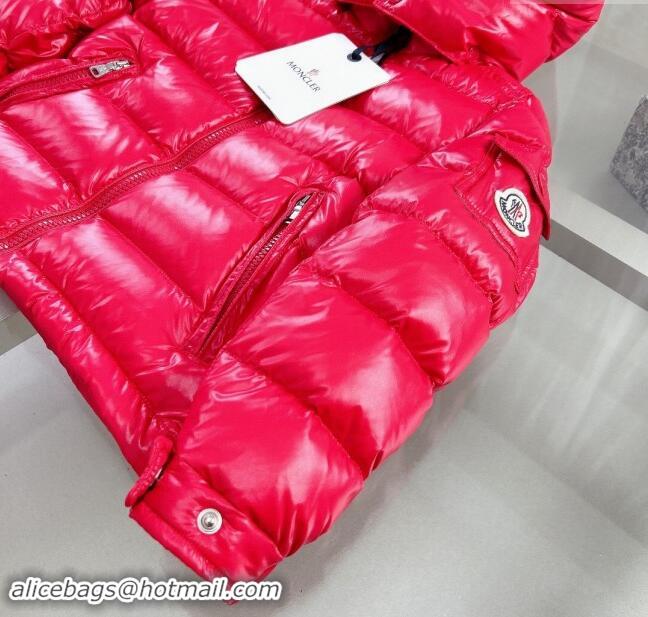 ​Well Crafted Moncler Hooded Down Jacket for Kids M2404 Red 2024