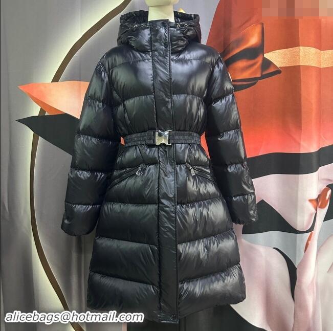 Well Crafted Moncler Down Jacket with Belt M112910 Black 2024