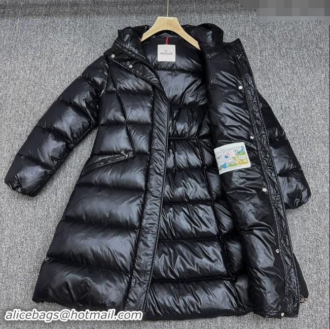 Well Crafted Moncler Down Jacket with Belt M112910 Black 2024