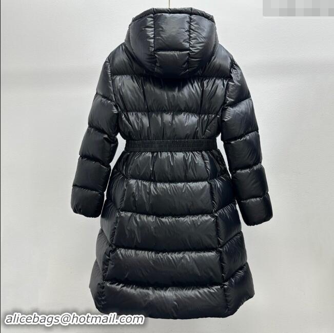 Well Crafted Moncler Down Jacket with Belt M112910 Black 2024