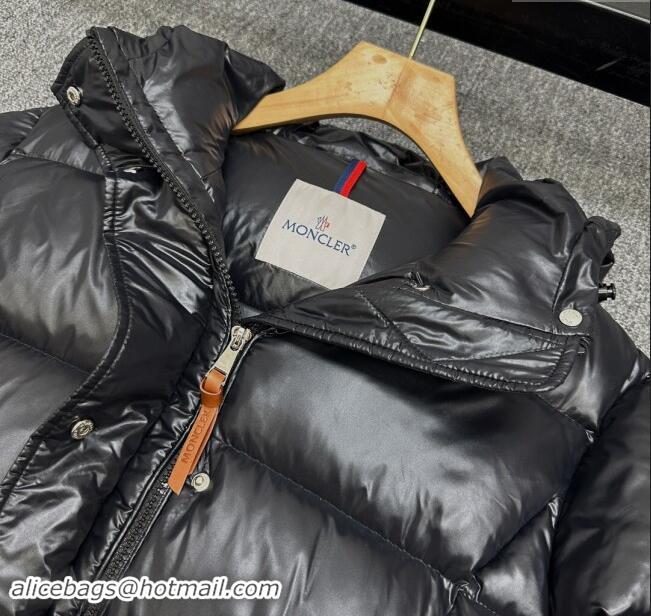 Well Crafted Moncler Down Jacket with Belt M112910 Black 2024