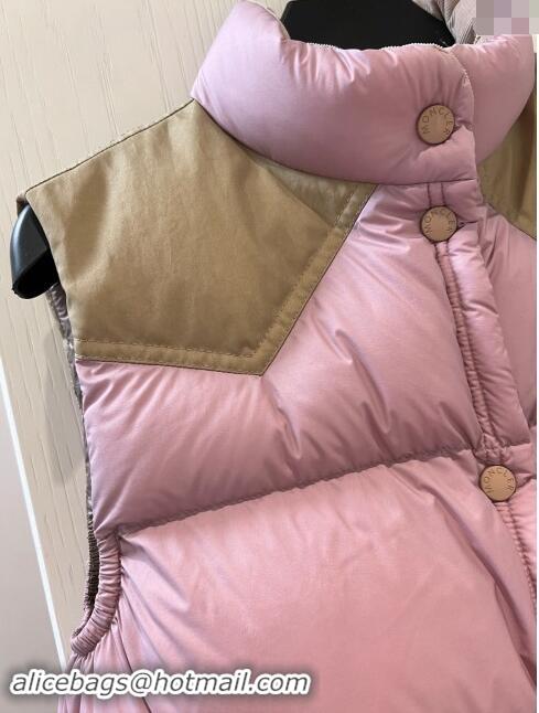 Top Design Moncler Down Vest M112911 Pink 2024