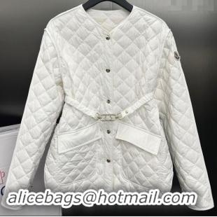 ​Unique Grade Moncler Down Jacket with Belt M112914 White 2024