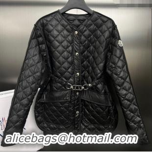 ​Famous Brand Moncler Down Jacket with Belt M112915 Black 2024