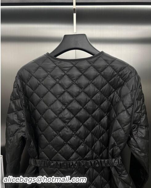 ​Famous Brand Moncler Down Jacket with Belt M112915 Black 2024