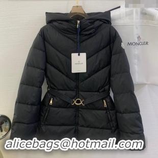 Promotional Moncler Down Jacket with Belt M112918 Black 2024