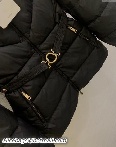 Promotional Moncler Down Jacket with Belt M112918 Black 2024