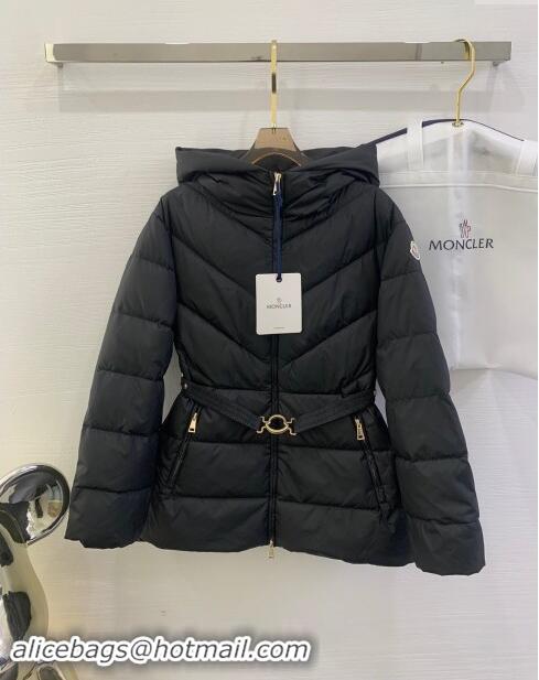 Promotional Moncler Down Jacket with Belt M112918 Black 2024