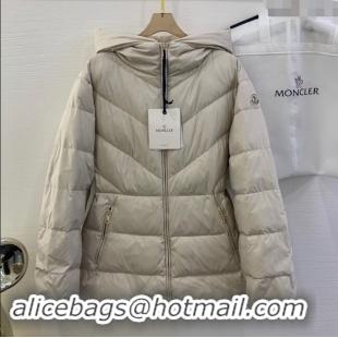 Unique Discount Moncler Down Jacket with Belt M112919 Beige 2024